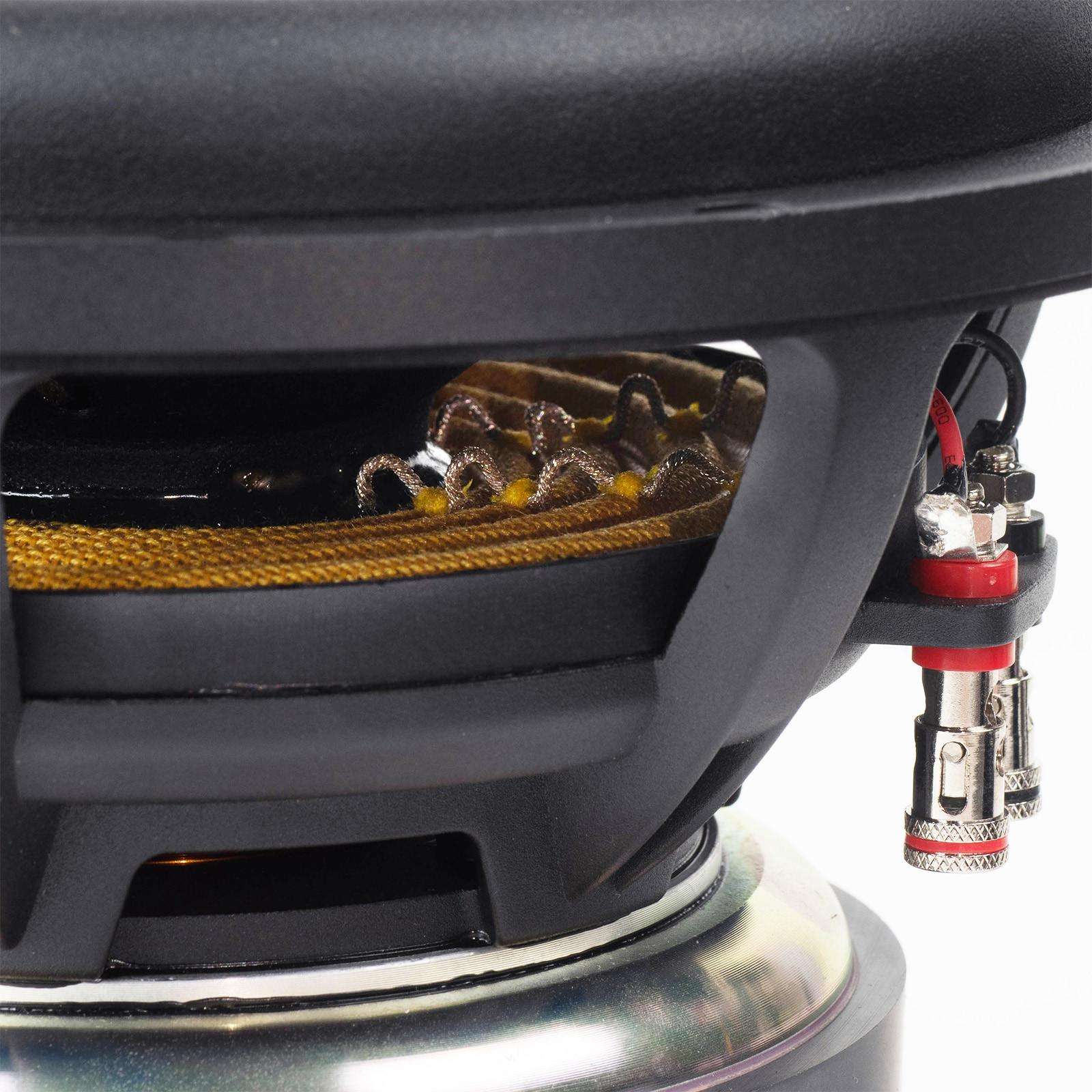 SS8-22 Signature Subwoofer - Dual Spiders and Tinsel Leads Detail